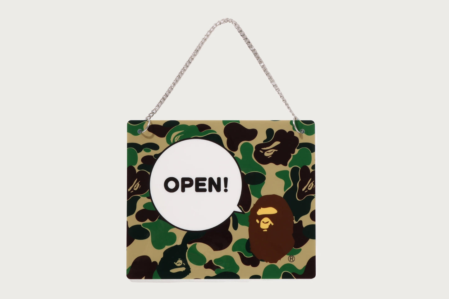 BAPE ABC CAMO OPEN / CLOSED SIGNBOARD
