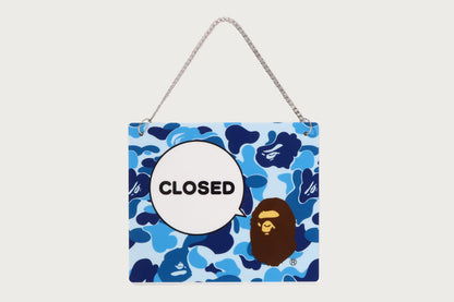 BAPE ABC CAMO OPEN / CLOSED SIGNBOARD