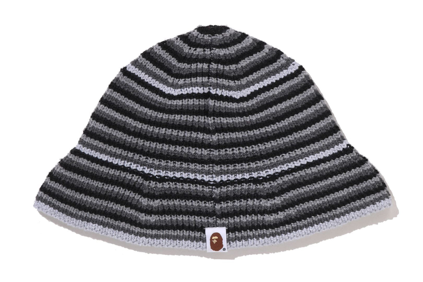 BAPE APE HEAD ONE POINT STRIPE KNIT HAT