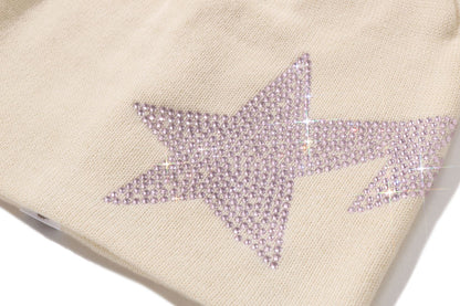 BAPE STA 水晶亮片針織帽