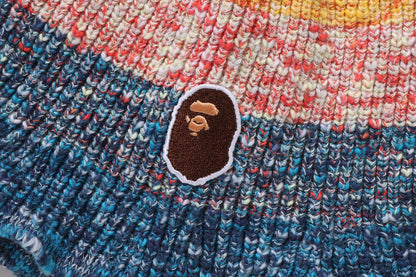 BAPE 漸層猿頭針織帽