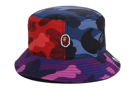 BAPE COLOR CAMO CRAZY PATTERN BUCKET HAT