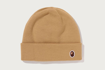 BAPE APE HEAD 一點刺繡針織帽