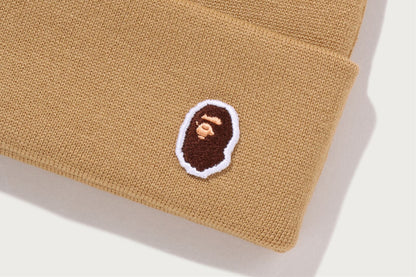 BAPE APE HEAD 一點刺繡針織帽