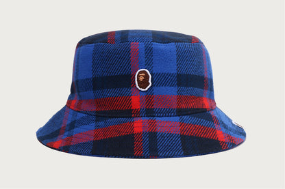 BAPE CHECK BUCKET HAT