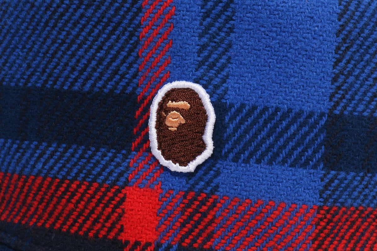 BAPE CHECK BUCKET HAT
