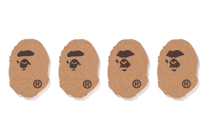 BAPE APE HEAD 軟木杯墊