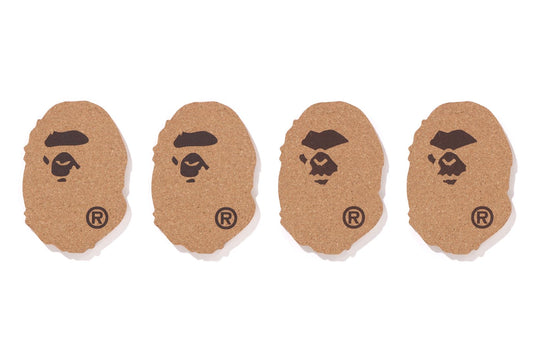 BAPE APE HEAD 軟木杯墊