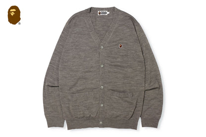 BAPE APE HEAD 一點圖案針織開襟外套