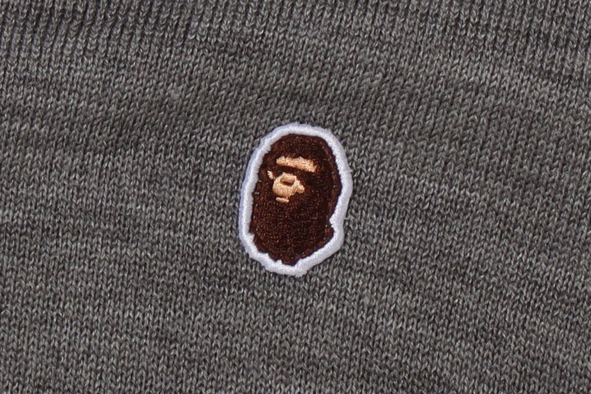 BAPE APE HEAD 一點圖案針織開襟外套
