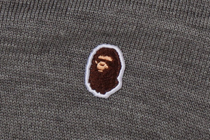 BAPE APE HEAD 一點圖案針織開襟外套