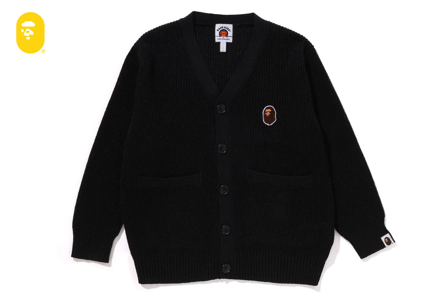 BAPE APE HEAD ONE POINT KNIT CARDIGAN