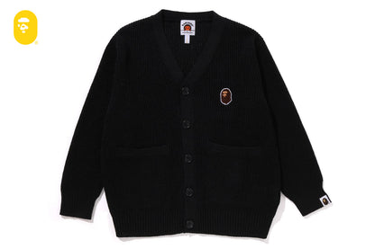 BAPE APE HEAD ONE POINT KNIT CARDIGAN