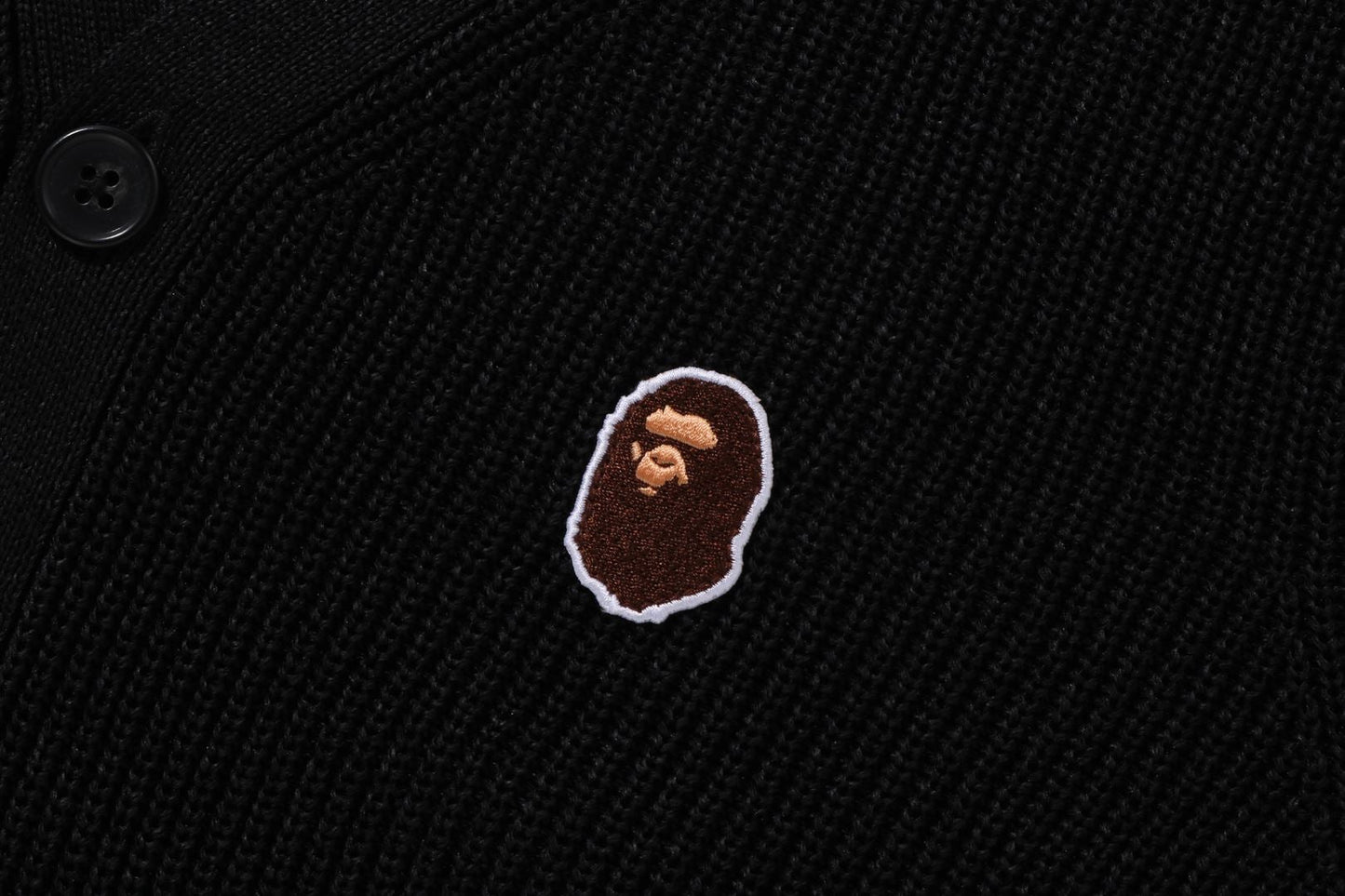 BAPE APE HEAD ONE POINT KNIT CARDIGAN