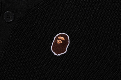 BAPE APE HEAD ONE POINT KNIT CARDIGAN
