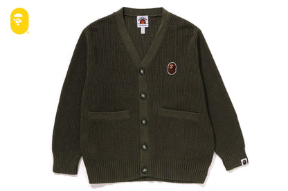BAPE APE HEAD ONE POINT KNIT CARDIGAN