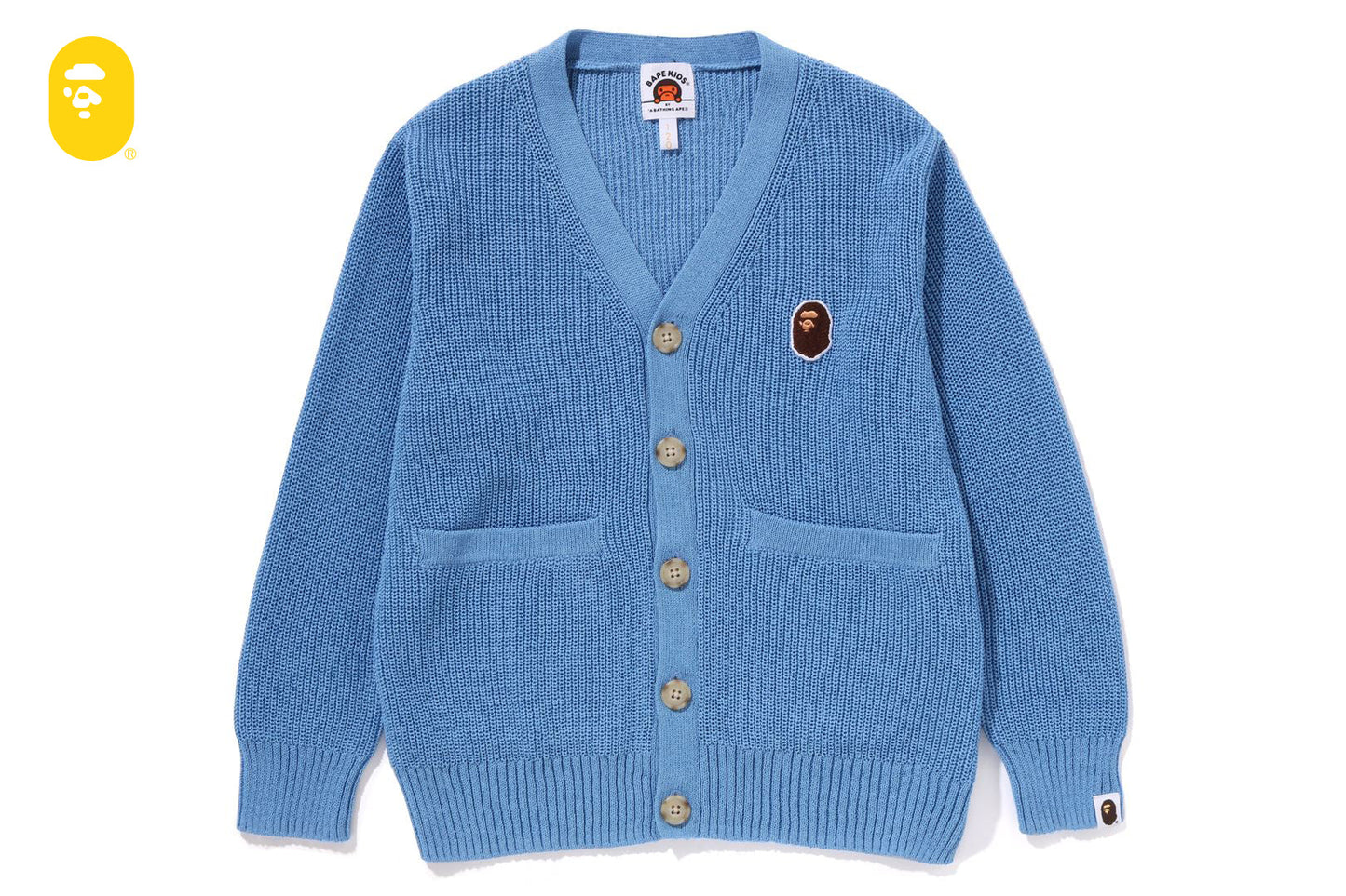 BAPE APE HEAD ONE POINT KNIT CARDIGAN