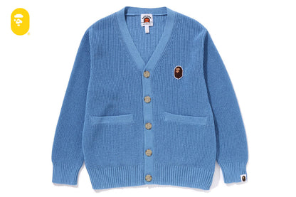 BAPE APE HEAD ONE POINT KNIT CARDIGAN