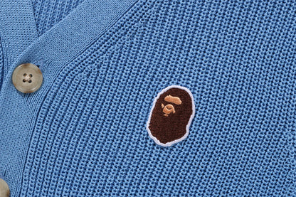 BAPE APE HEAD ONE POINT KNIT CARDIGAN