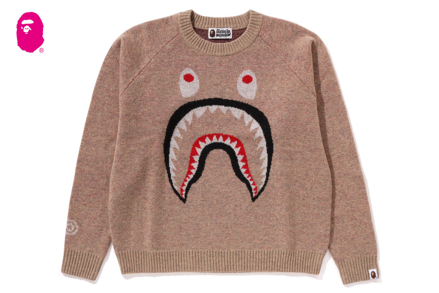BAPE SHARK WOOL MIX SWEATER