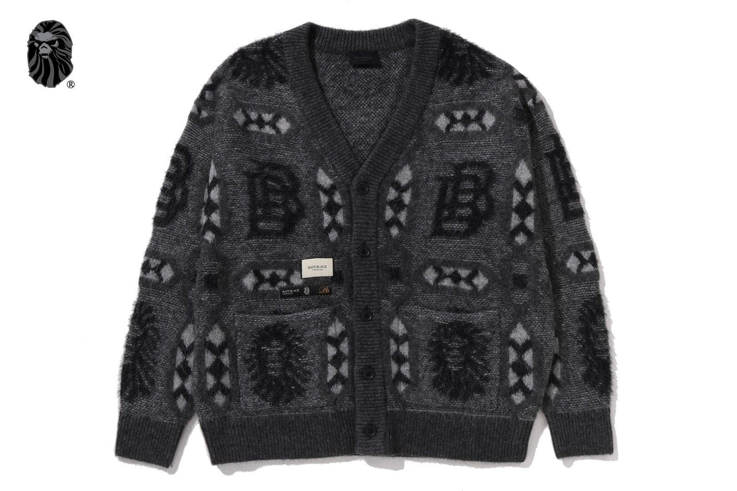 BAPE MAD FACE TRIBAL 開襟外套