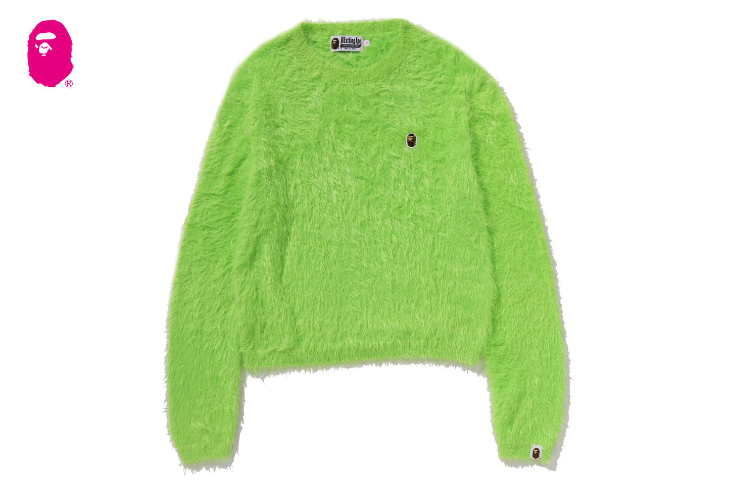 BAPE ONE POINT SHAGGY SWEATER
