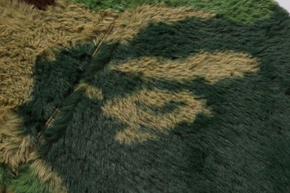 BAPE MEGA ABC CAMO 長毛絨高領 cropped 拉鍊開衫