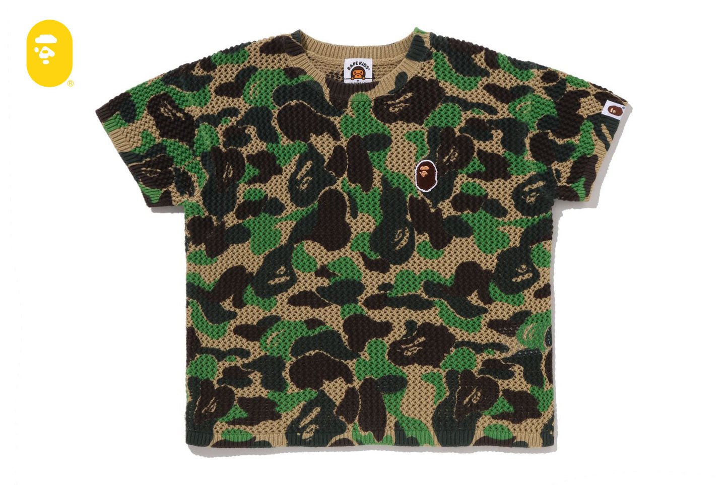 BAPE ABC CAMO 鉤針編織休閒版型毛衣
