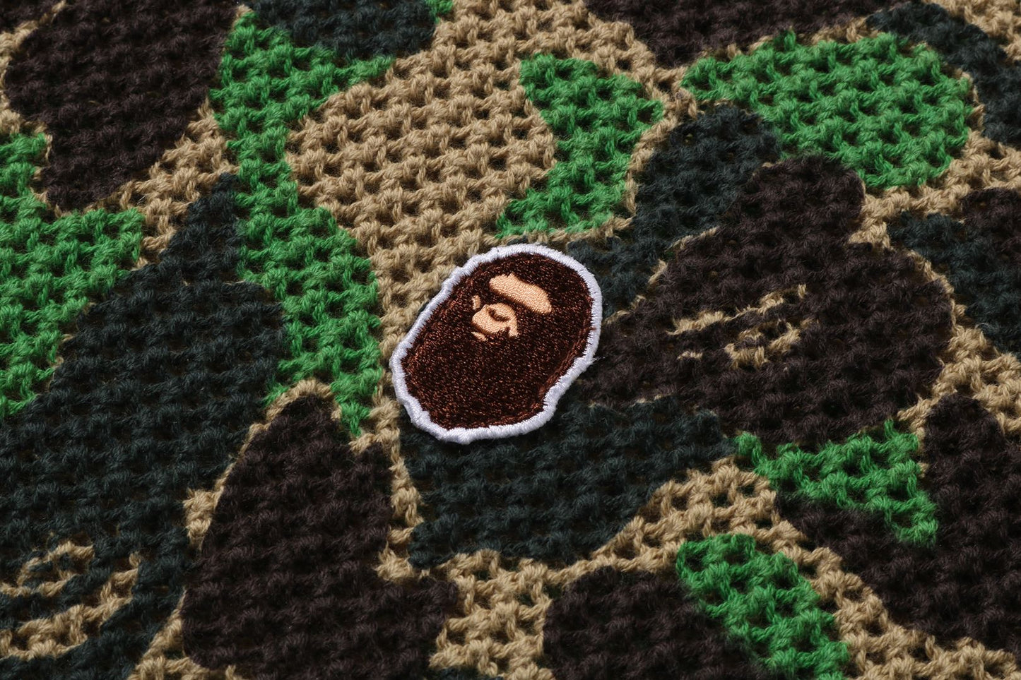 BAPE ABC CAMO 鉤針編織休閒版型毛衣