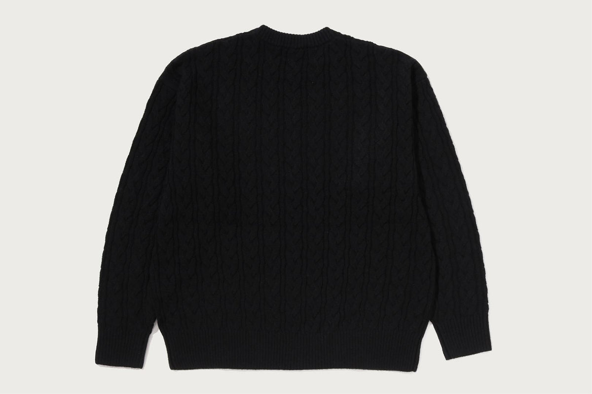 BAPE ONE POINT CABLE KNIT 大學T
