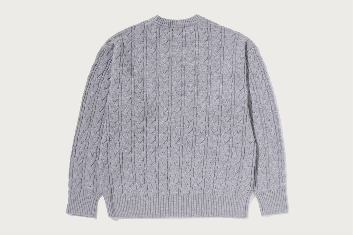 BAPE ONE POINT CABLE KNIT 大學T