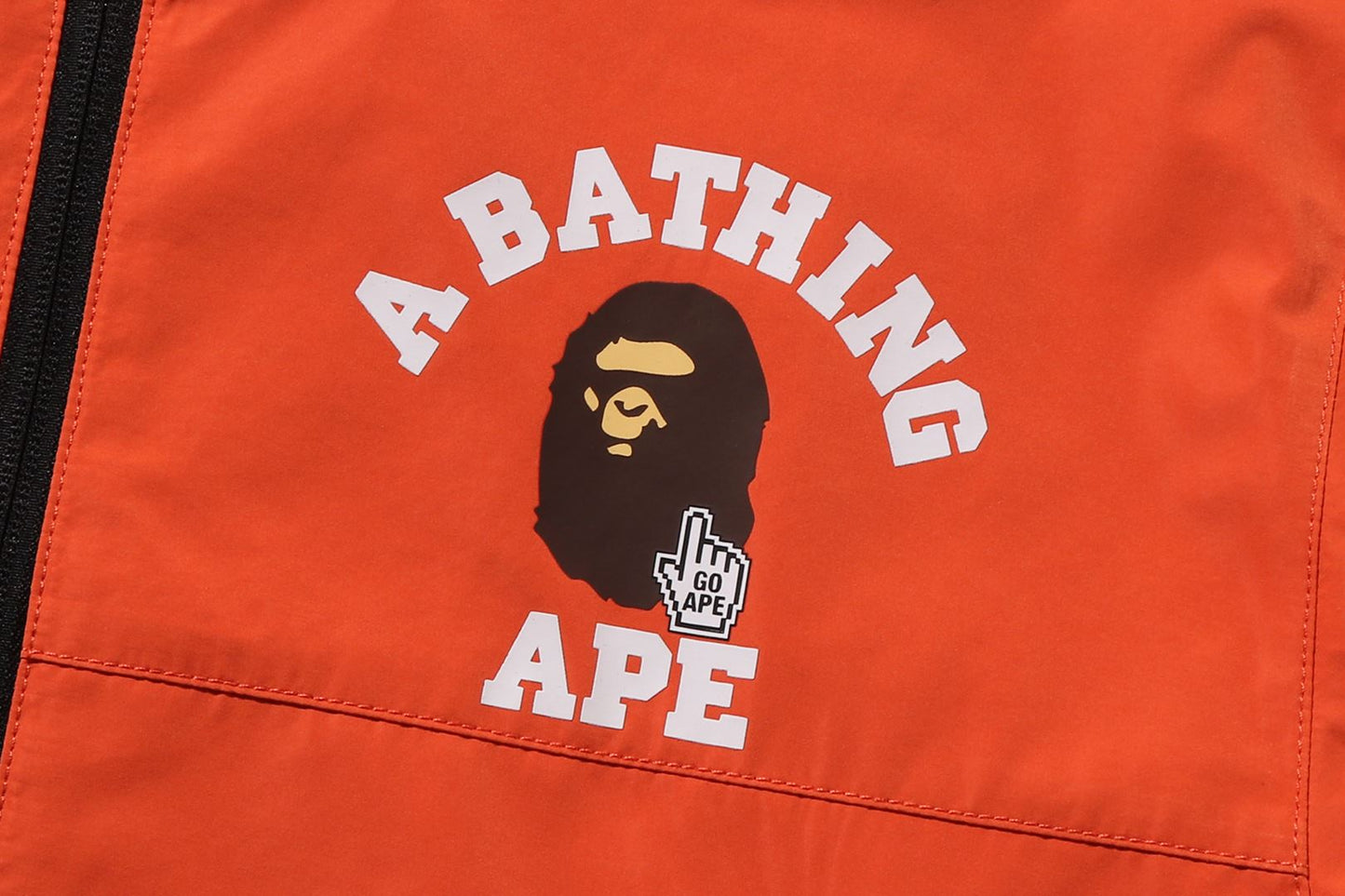 BAPE GO APE POINTER 大學連帽外套
