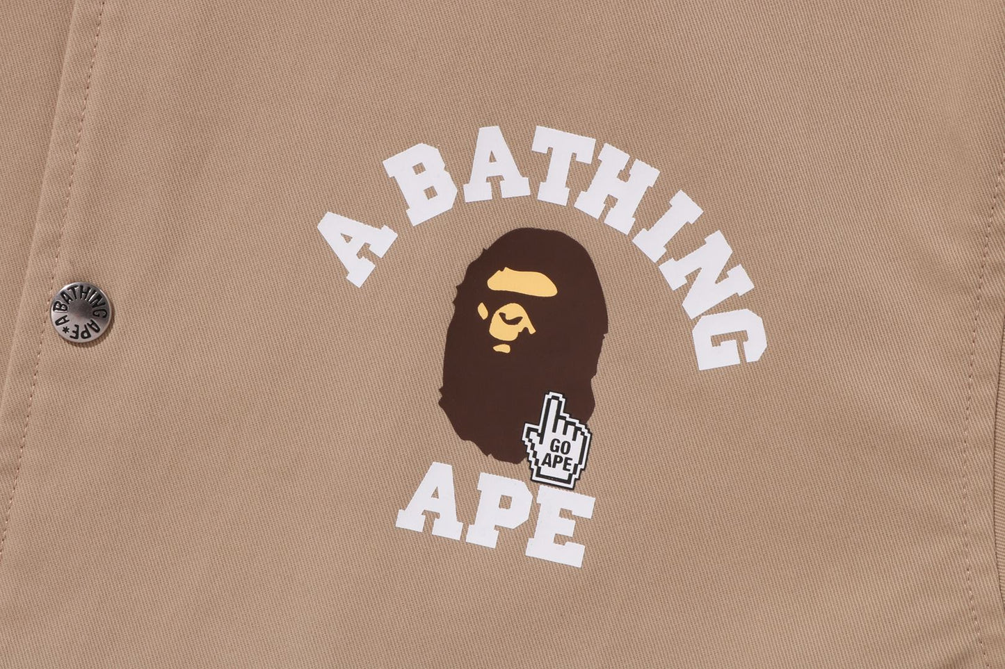 BAPE GO APE POINTER 大學教練外套