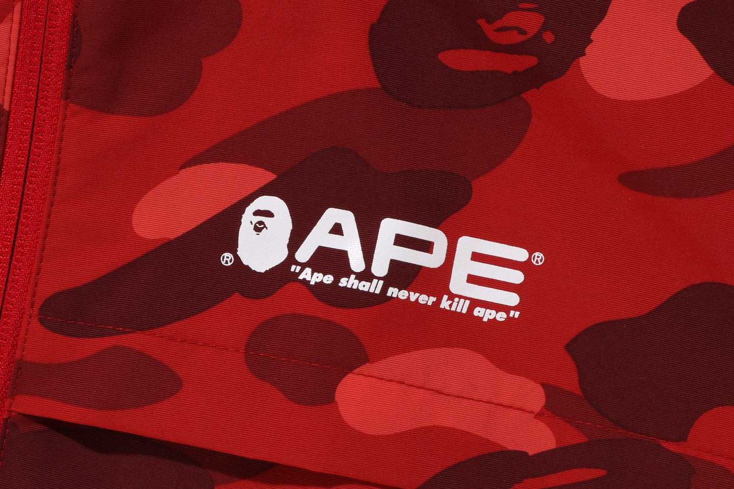 BAPE 彩色迷彩連帽外套
