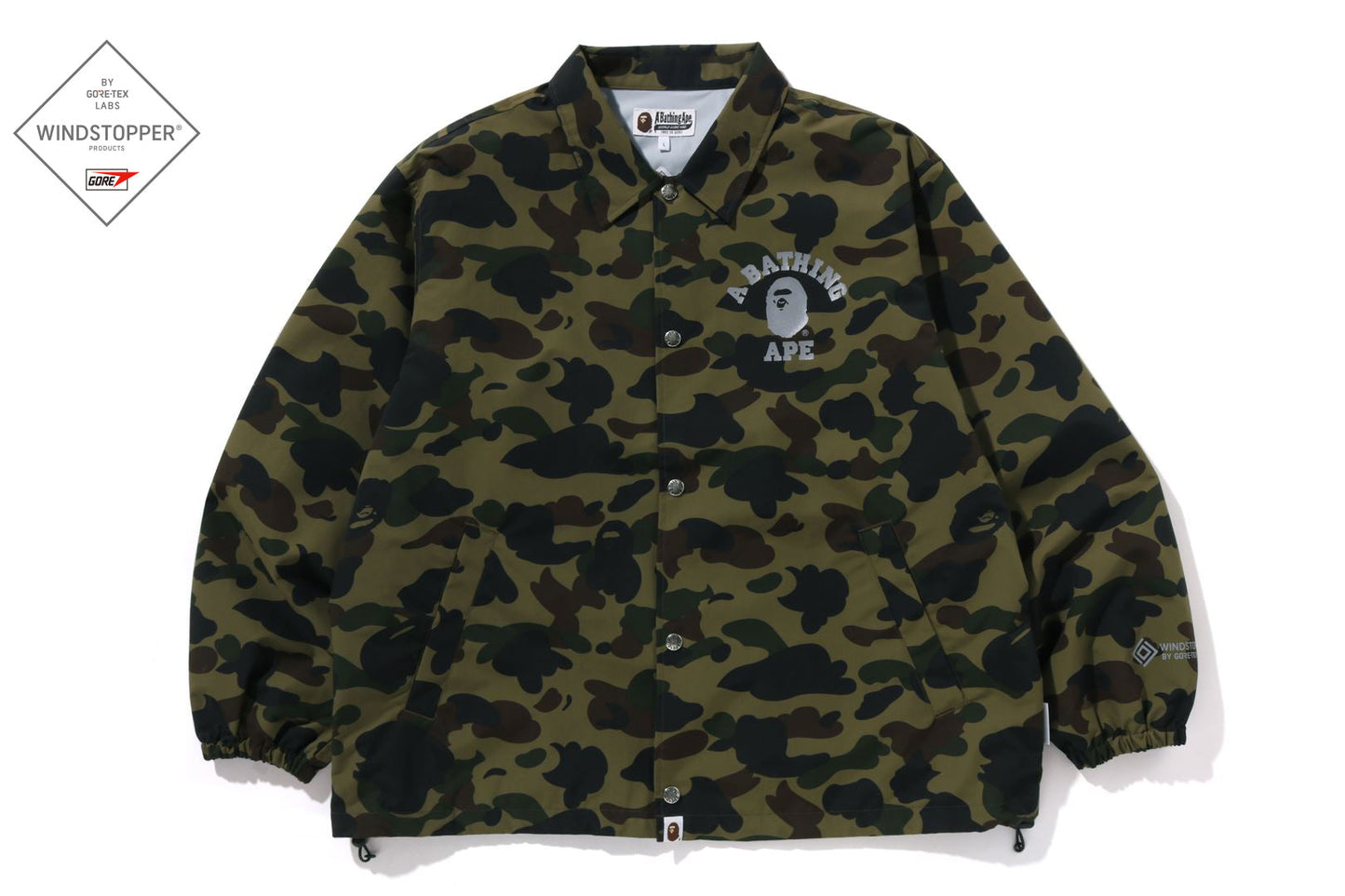 BAPE GORE-TEX WIND STOPPER 1ST CAMO RELAXED COACH JACKET