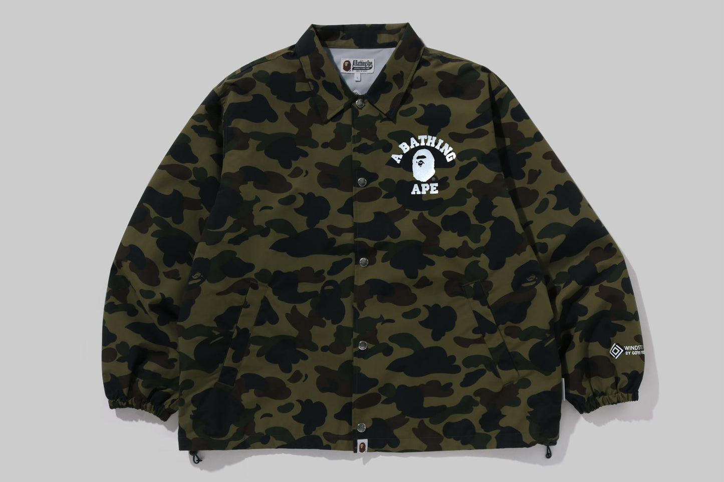 BAPE GORE-TEX WIND STOPPER 1ST CAMO RELAXED COACH JACKET