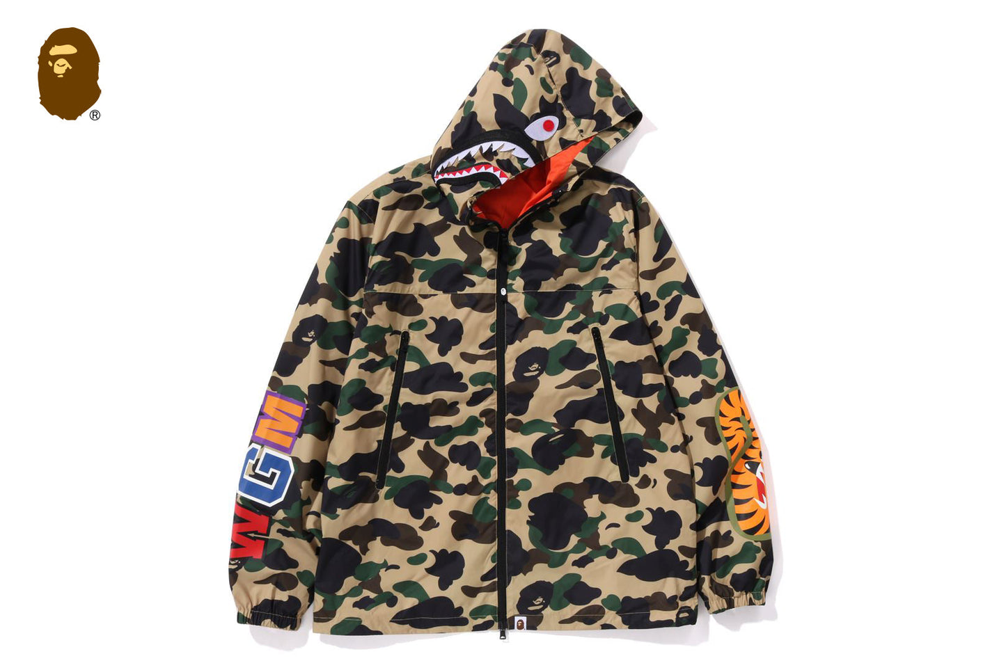 BAPE 1ST CAMO SHARK HOODIE JACKET