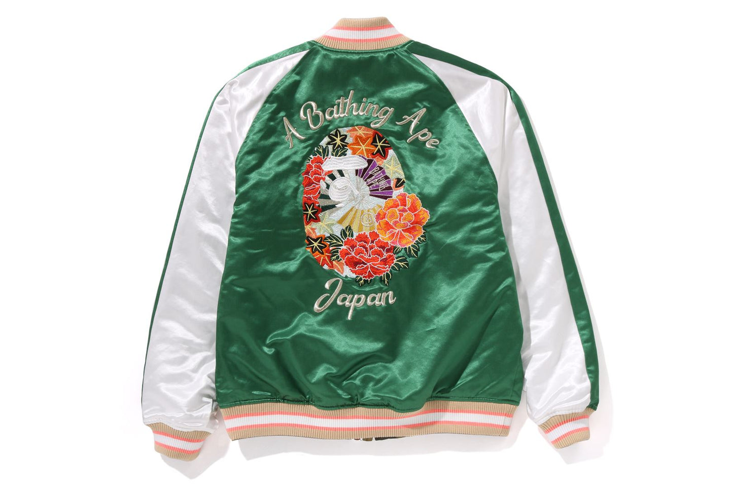 BAPE 日本牡丹刺繡可翻轉紀念外套