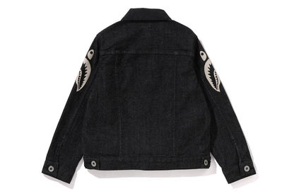 BAPE SIDE SHARK 10 OZ 彈性牛仔外套