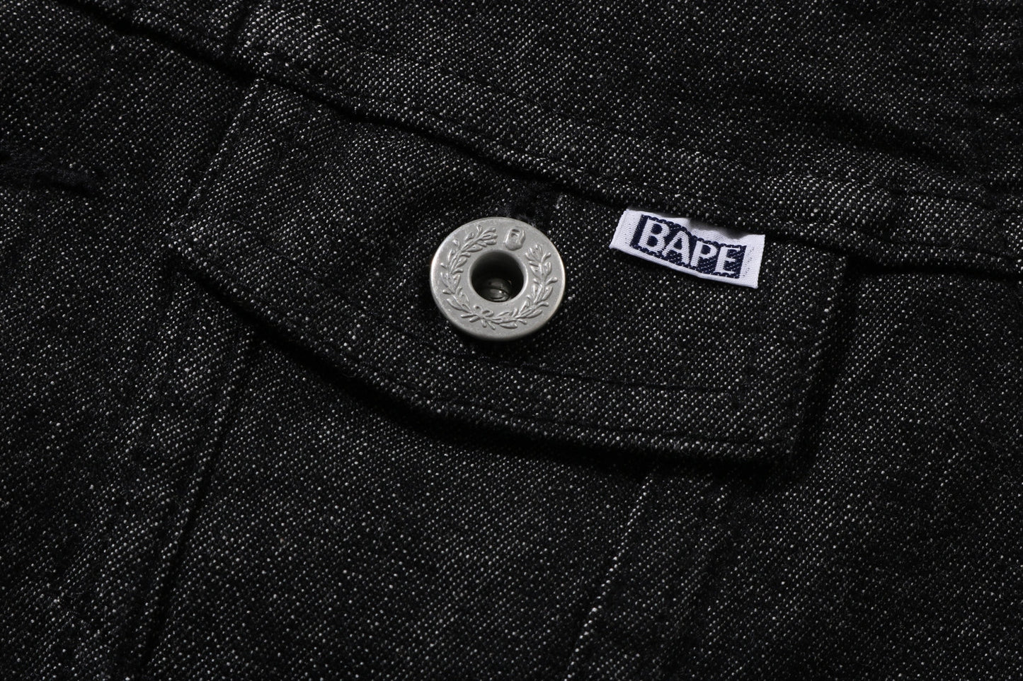 BAPE SIDE SHARK 10 OZ 彈性牛仔外套