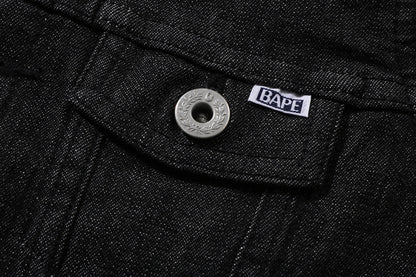 BAPE SIDE SHARK 10 OZ 彈性牛仔外套