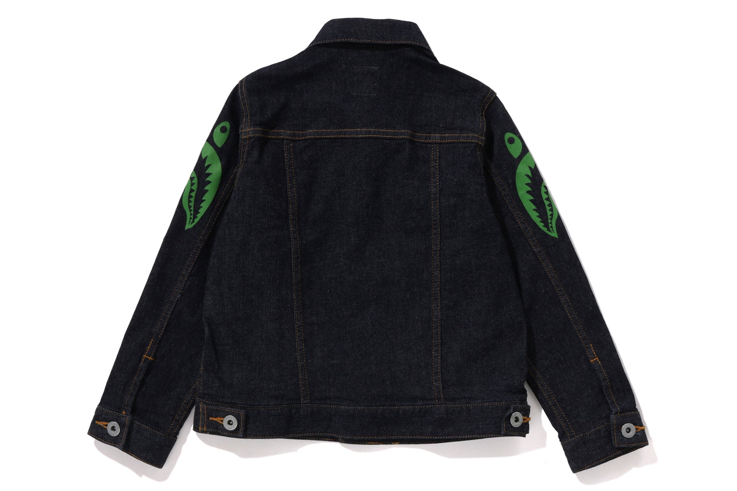 BAPE SIDE SHARK 10 OZ 彈性牛仔外套