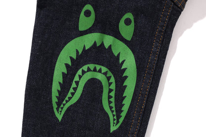 BAPE SIDE SHARK 10 OZ 彈性牛仔外套