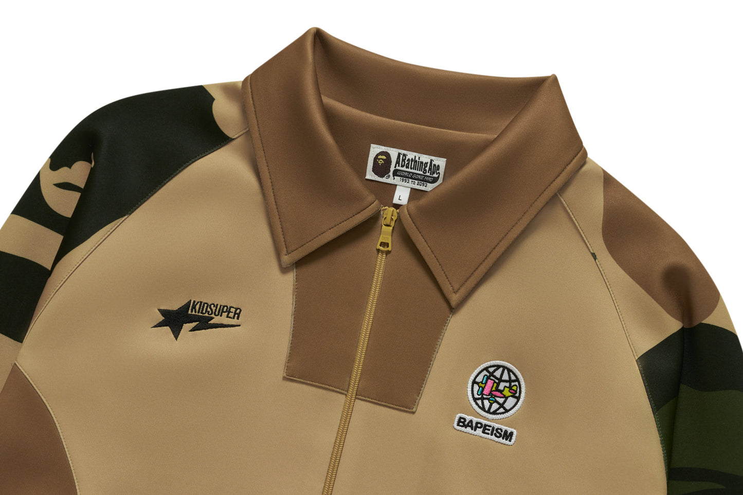 BAPE X KIDSUPER PATCHWORK TRACK JACKET