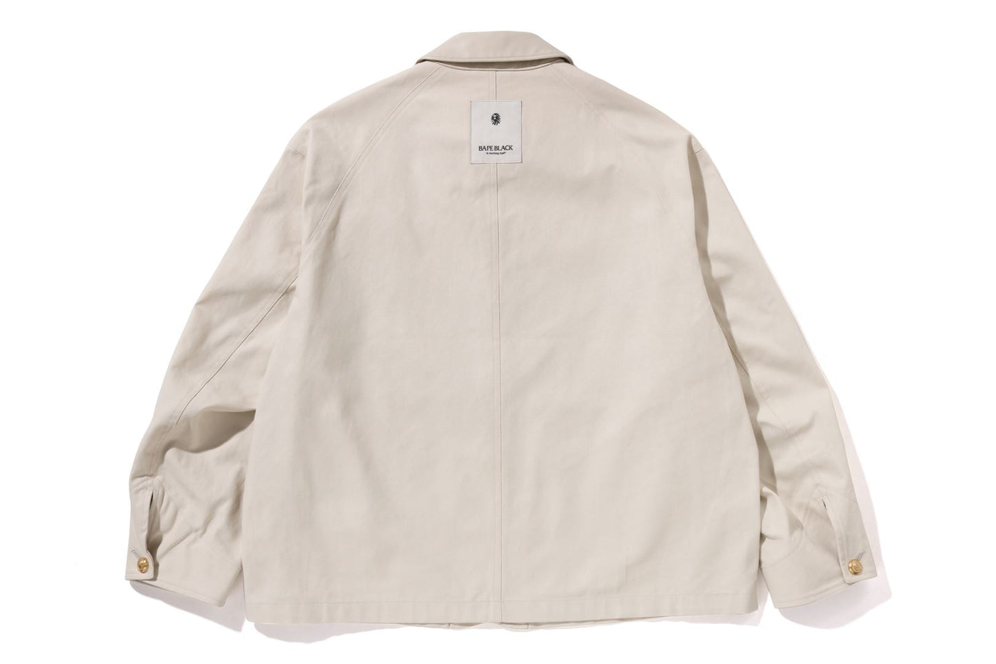 BAPE 黑色皮革邊飾工作夾克