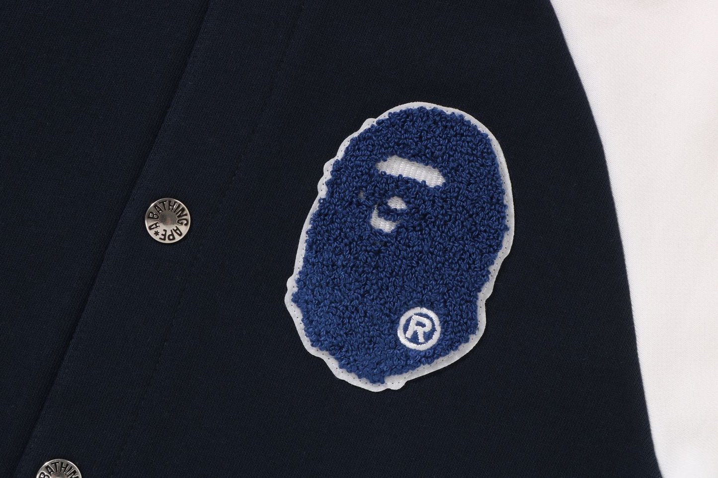 BAPE SHARK HOODIE SWEAT VARSITY JACKET