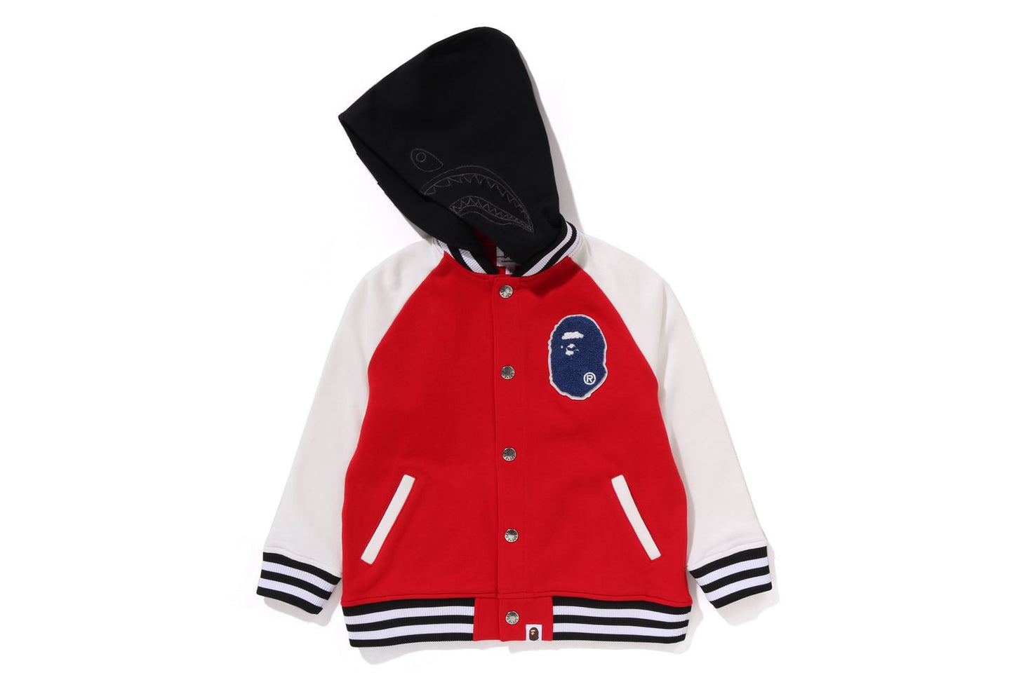 BAPE SHARK HOODIE SWEAT VARSITY JACKET