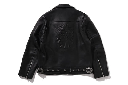 BAPE LEATHER WESTERN RIDER BIKER #1