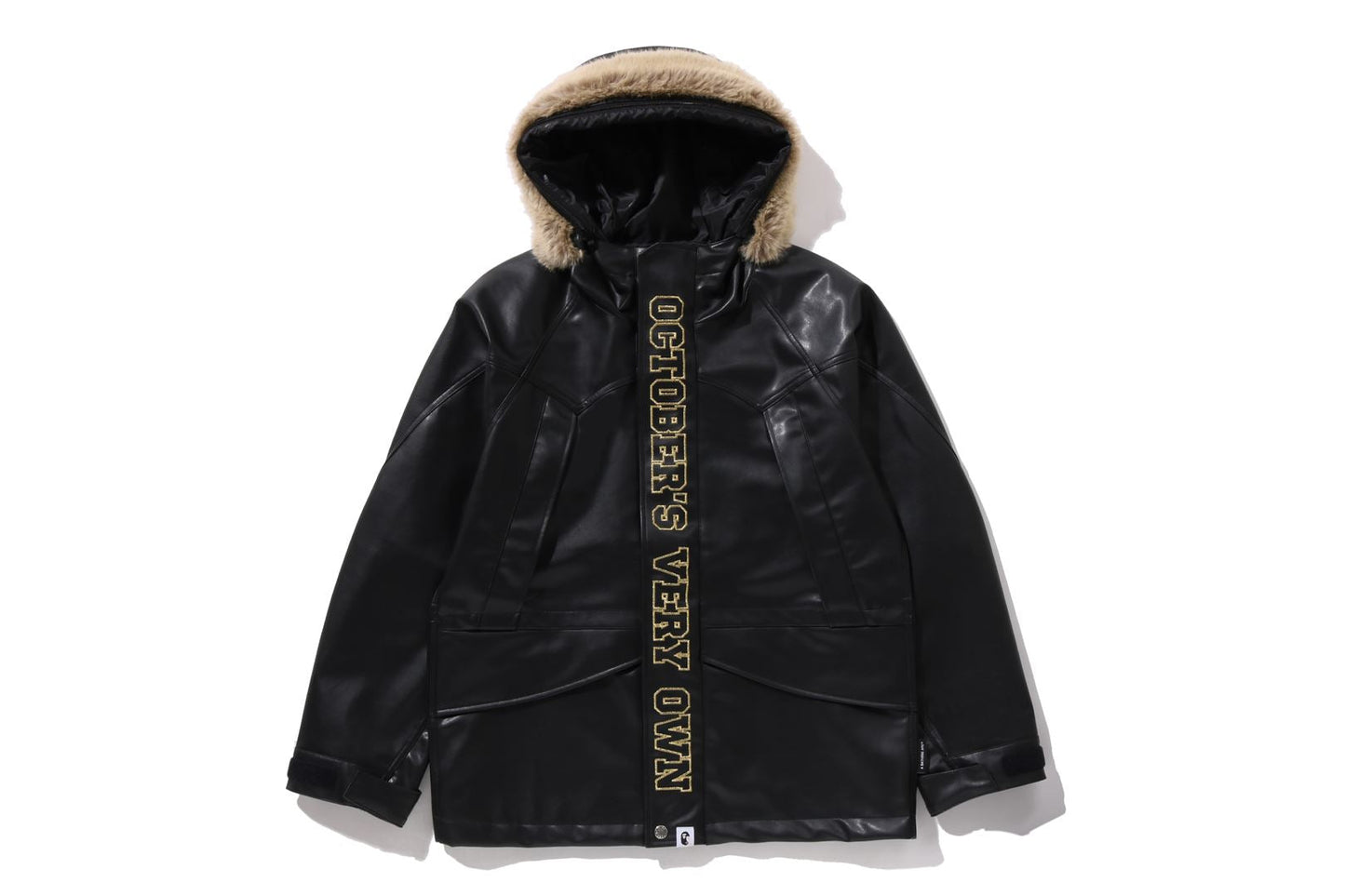 BAPE 【 BAPE X OVO 】合成可洗皮雪板外套