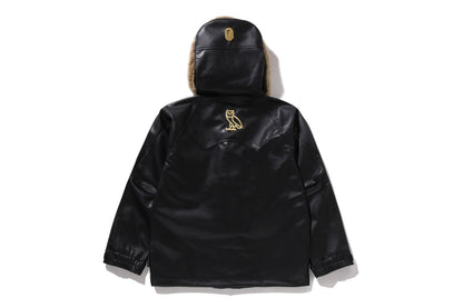 BAPE 【 BAPE X OVO 】合成可洗皮雪板外套